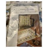 Crafts Lot Inc Cross-Stitch Kit, Yarn Needles, Sewing Kit, VTG Portable Clock & More