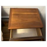 Lane Nightstand - Mid-Century Modern Walnut 2-Drawer Bedside Table