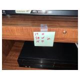 Insignia 32-Inch LCD TV with Sony DVD Player on Wood Stand