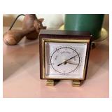 Misc VTG Decor Lot of Candles & Airguide Temperature & Humidity Dial Clock - Vintage Square Instrument