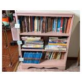 Pink Wood Bookcase - 36 in H x 28 in W x 11 in D - books not inc