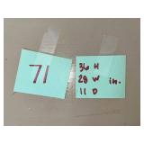 Pink Wood Bookcase - 36 in H x 28 in W x 11 in D - books not inc