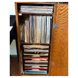 Vintage Vinyl LPs & Piano Sheet Music Collection - cabinet not inc