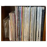 Vintage Vinyl LPs & Piano Sheet Music Collection - cabinet not inc