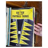 Vintage Vinyl LPs & Piano Sheet Music Collection - cabinet not inc