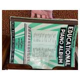 Vintage Vinyl LPs & Piano Sheet Music Collection - cabinet not inc