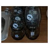 Minnesota Vikings NFL Glass Tumblers - Helmet Logo Set