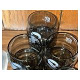 Minnesota Vikings NFL Glass Tumblers - Helmet Logo Set