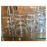 Clear Glass Stemware - Wine Glasses & Champagne Flutes, Assorted