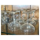 Champagne Coupe Glasses - Clear Stemware, Assorted
