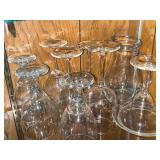 Wine Glasses & Glass Pitcher - Clear Stemware