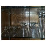 Clear Glass Stemware Set - Wine Glasses & Champagne Flutes, Assorted Sizes