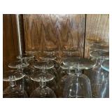 Clear Glass Stemware Set - Wine Glasses & Champagne Flutes, Assorted Sizes