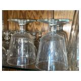 Clear Glass Stemware Set - Wine Glasses & Champagne Flutes, Assorted Sizes