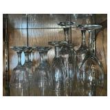 Clear Glass Wine Glasses Stemware Set