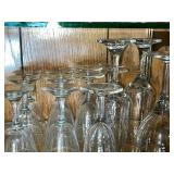 Clear Glass Wine Glasses Stemware Set