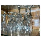 Clear Glass Wine Glasses Stemware Set