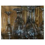 Wine Glasses Stemware - Clear Glass (Assorted Tall Stems)