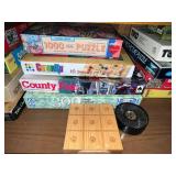 Jigsaw Puzzles & Board Games - ColorKu 1000-Piece, County Fair 300, Mille Bornes, Cribbage - completeness unverified