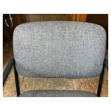 Office Chair - Gray Fabric, Black Cantilever Frame