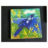 Moose Lodge Miniatures Set - Rustic Cabin, Birdhouse, Tiles & Candle Tools