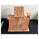 Moose Lodge Miniatures Set - Rustic Cabin, Birdhouse, Tiles & Candle Tools