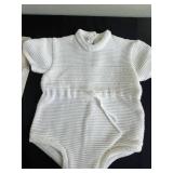 Christening Outfits - White Lace Gown, Pink Dress, Knit Romper, Bonnet