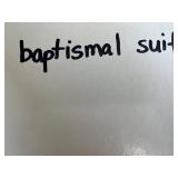 Christening Outfits - White Lace Gown, Pink Dress, Knit Romper, Bonnet