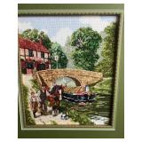 Destin Bradwell The Great Cross Saint Augustine - Framed Photo & Framed Landscape Needlepoint