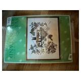 Wooden Two-Door Wardrobe Cabinet with Shelves - Craft Supplies Inside