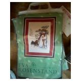 Wooden Two-Door Wardrobe Cabinet with Shelves - Craft Supplies Inside