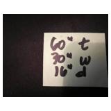 Wooden Two-Door Wardrobe Cabinet with Shelves - Craft Supplies Inside