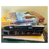 Decorative Glass Candle Holders & Books - Home Decor Lot