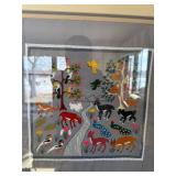 Needlepoint Art Panels - Framed Animal Scenes