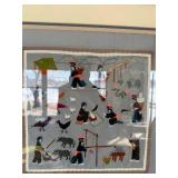 Needlepoint Art Panels - Framed Animal Scenes