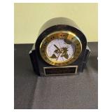 Mantel Clock World Time Dial - Crystal Inkwell - Ceramic Ash Tray - Pillar Candle
