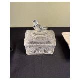 Mantel Clock World Time Dial - Crystal Inkwell - Ceramic Ash Tray - Pillar Candle