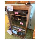 Technics Vintage Stereo Console Cabinet - Multi-Component System (38x19x17)