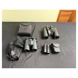 Nikon Monarch 7x50 Binoculars - Tower 7x50 Binoculars - Vivitar 8x21 Pocket Binoculars with Case