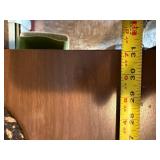 Wood Office Desk with 4-Drawer Pedestal & Upholstered Chair