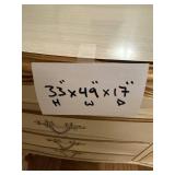 Dresser with Mirror - Cream Antique-Style, 49W x 33H x 17D, 10-Drawer