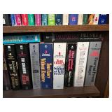 Oak Wood 4-Door Bookcase Cabinet with Locking Doors & Tons of Books Inc!