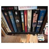 Oak Wood 4-Door Bookcase Cabinet with Locking Doors & Tons of Books Inc!