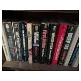 Oak Wood 4-Door Bookcase Cabinet with Locking Doors & Tons of Books Inc!