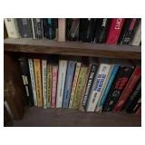 Oak Wood 4-Door Bookcase Cabinet with Locking Doors & Tons of Books Inc!