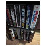 Oak Wood 4-Door Bookcase Cabinet with Locking Doors & Tons of Books Inc!