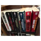 Oak Wood 4-Door Bookcase Cabinet with Locking Doors & Tons of Books Inc!