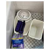 Health o meter Scale with ProSpirit Purple Ankle Weights - 2-Piece Set