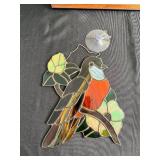 Jan Boon Snail Study Framed Print & 3 Stained Glass Plastic Ornaments