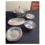 Gorham Mfg. Co. EP Electroplate Chafing Dish Set with Lid, Made in USA